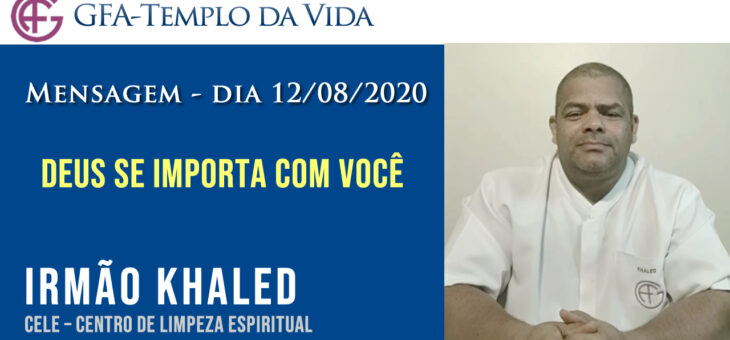 Deus se importa com você – dia 12/08/2020